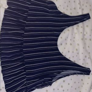 cropped tank w tie in the back